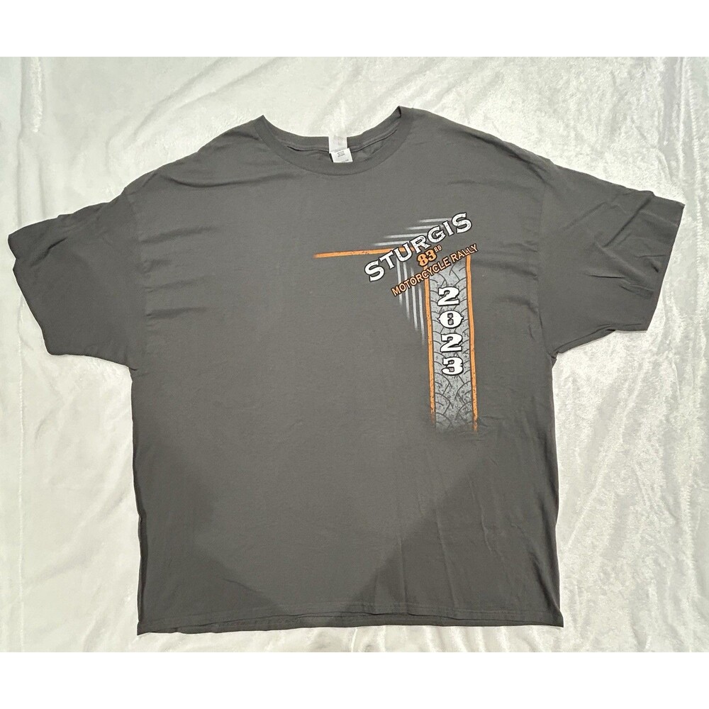 Sturgis 2023 Motorcycle Rally T-Shirt Men’s 3XL Gray 83rd Annual South Dakota